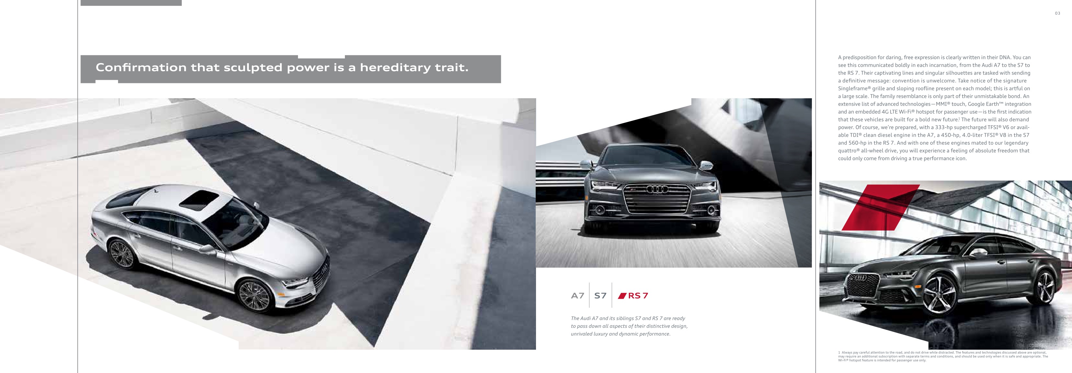 2016 Audi A7 Brochure Page 14